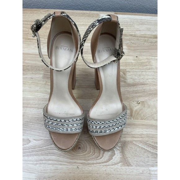 $795 Alexandre Birman Women's Alice Espadrille Platform Heels Shoes Sz 37.5/US 7 - Picture 4 of 12